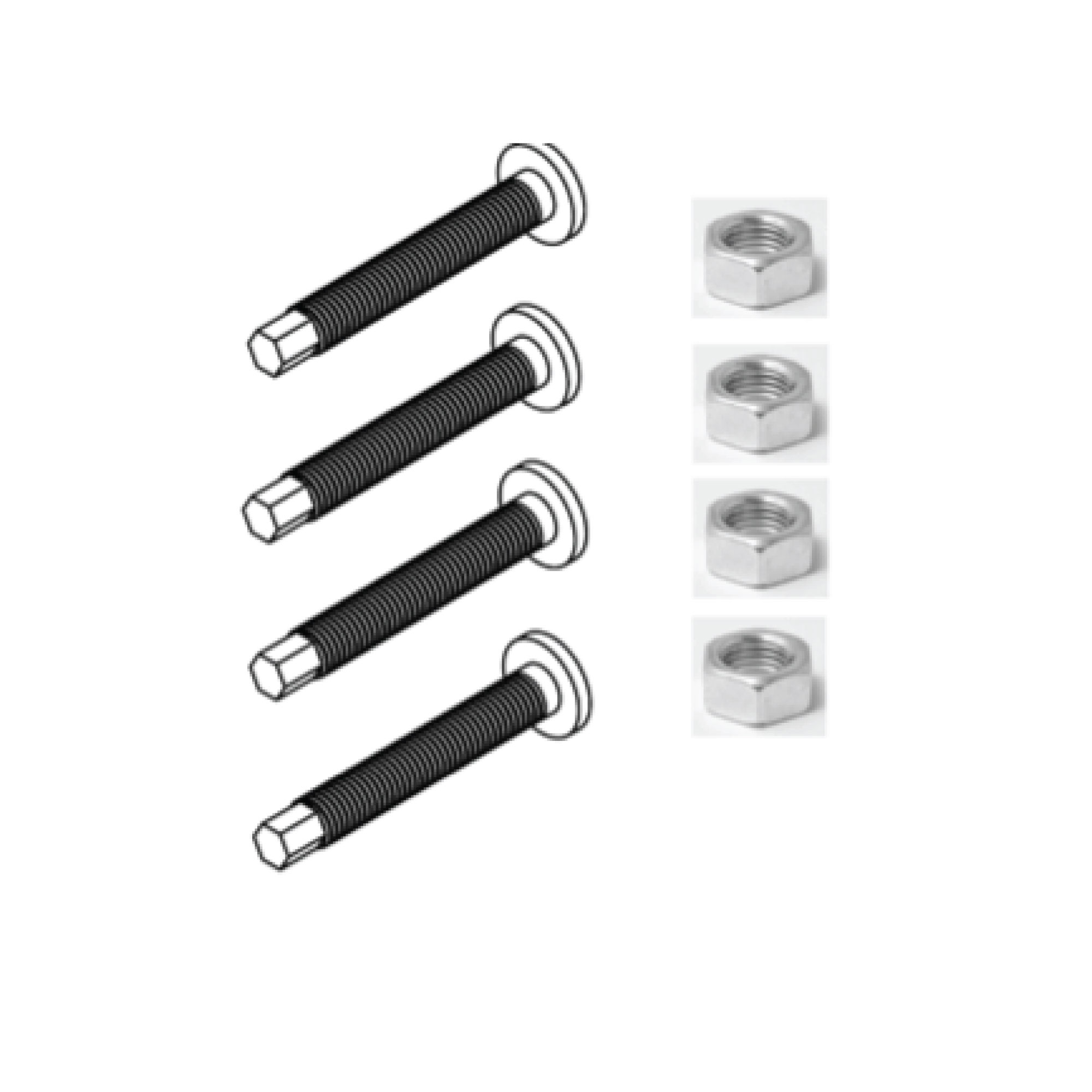 Set leg adjustment bolt + nut