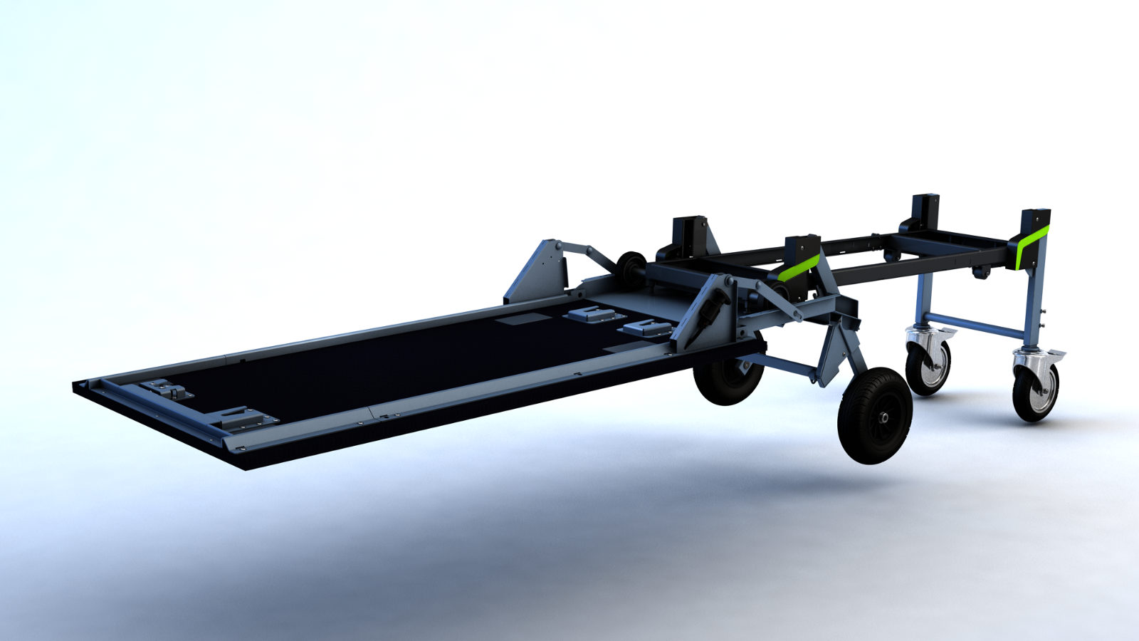 Complete Dynnox XL36 with air wheels (Excluded wood plate and fasteners)