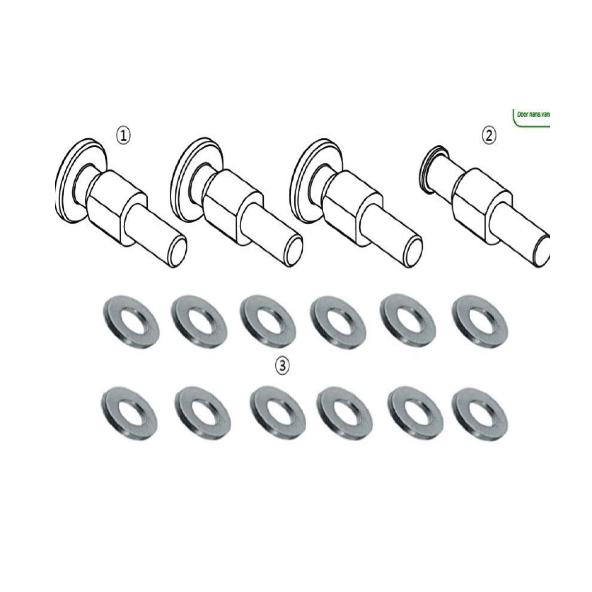 Set fixation locking knobs